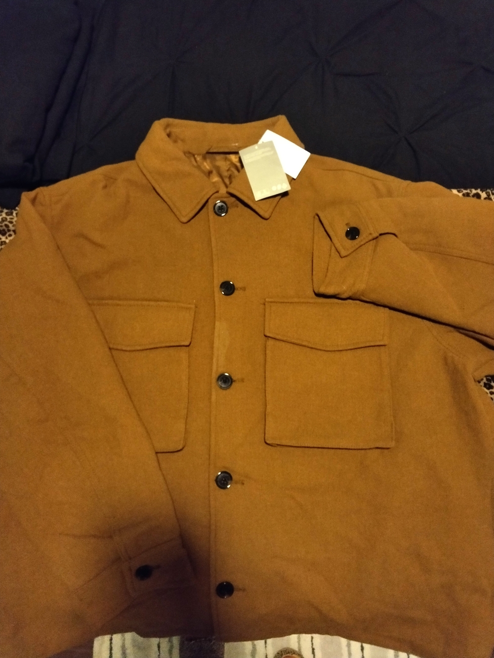 H&M Men's Field Jacket in Caramel Brown